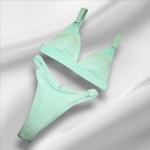 Green Shein 2 Piece Bikini Set Size XS